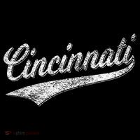 Cincinnati Ohio Retro Script Sports Jersey Flag Mousepad thumb 1