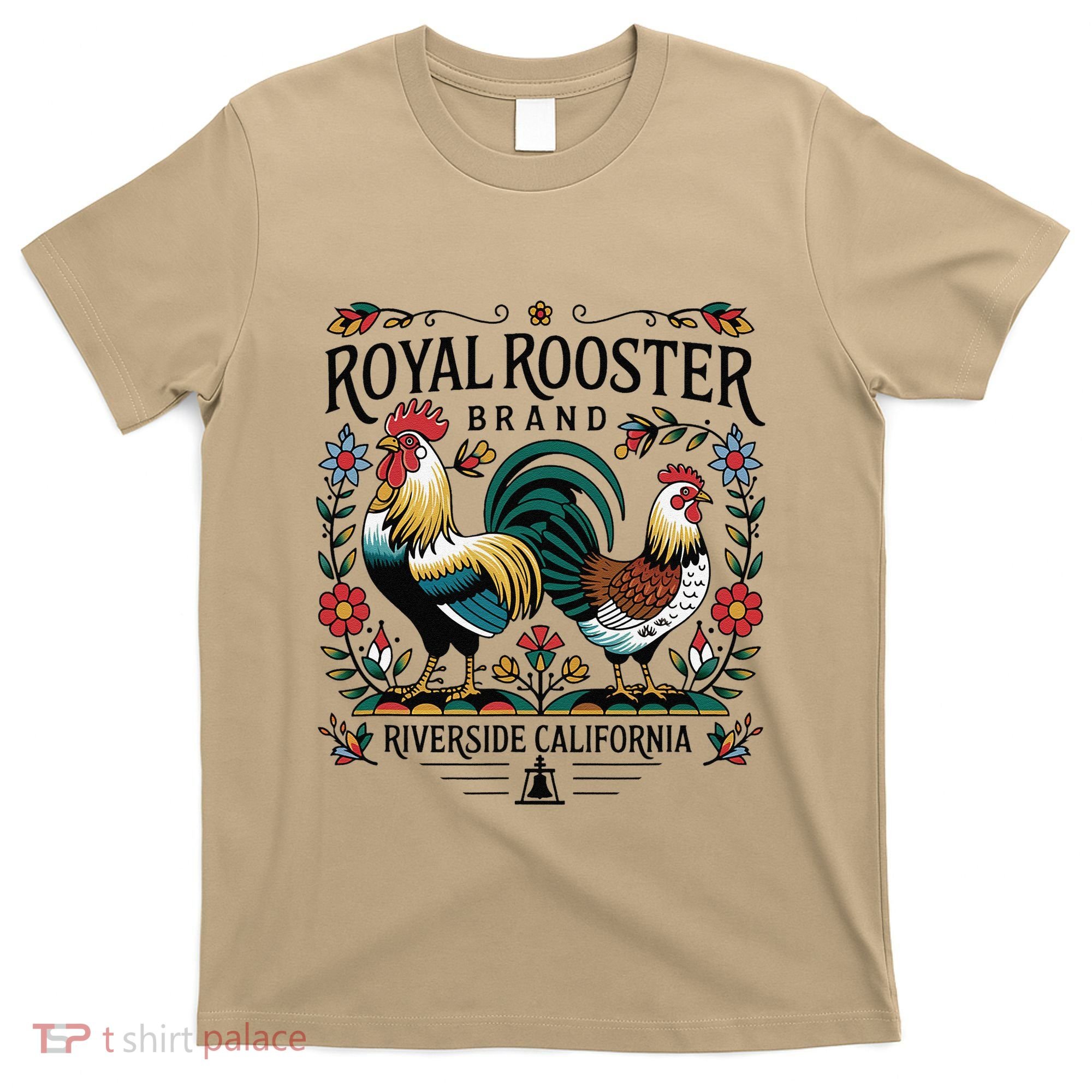 City Of Riverside California Royal Rooster Brand T-Shirt
