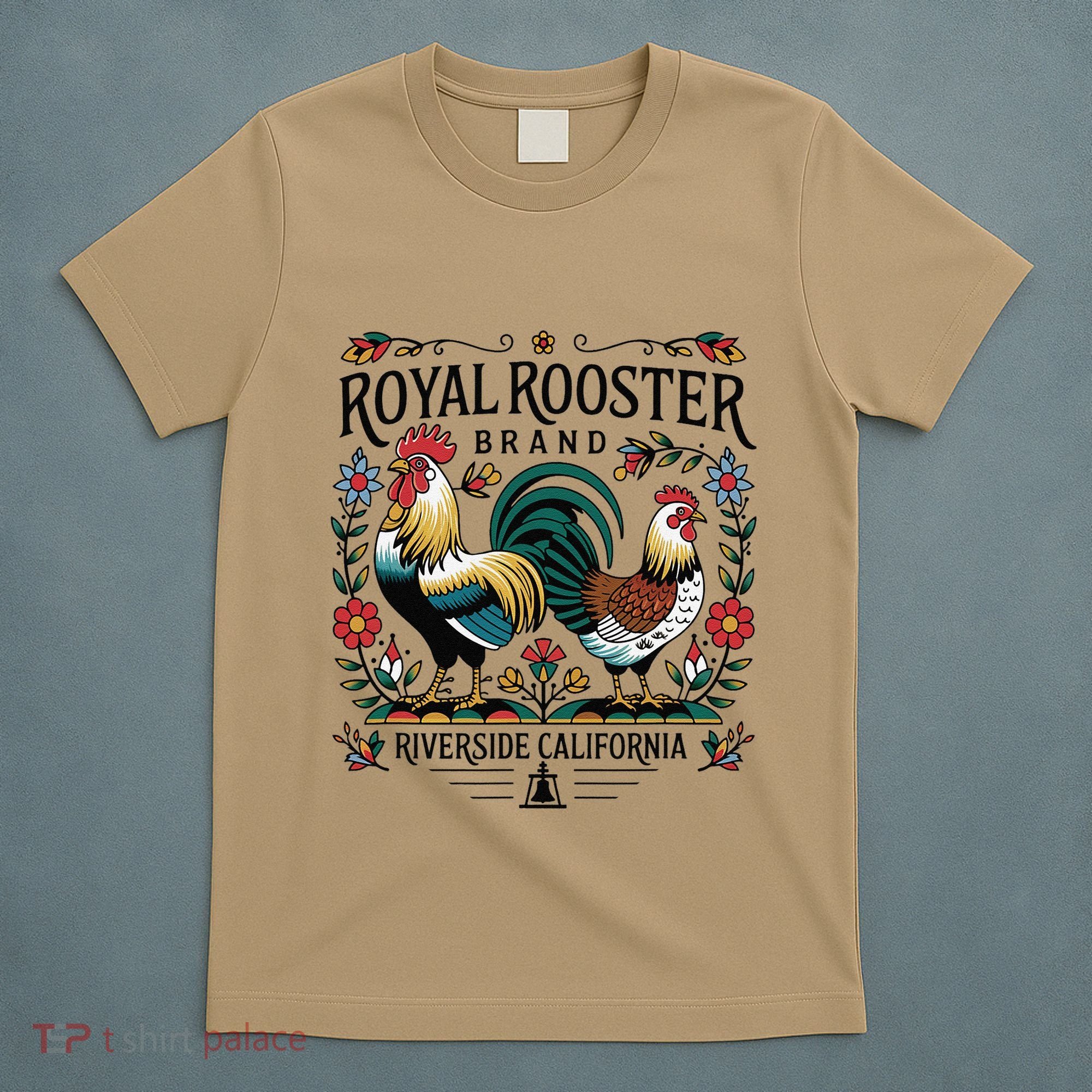 City Of Riverside California Royal Rooster Brand T-Shirt