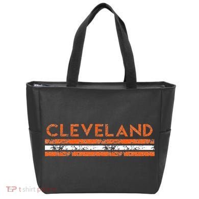 Cleveland Ohio Retro Vintage Weathered Tote Bag