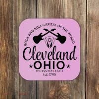 Cleveland Ohio Rock And Roll Capital Est 1796 Souvenir Coaster thumb 0