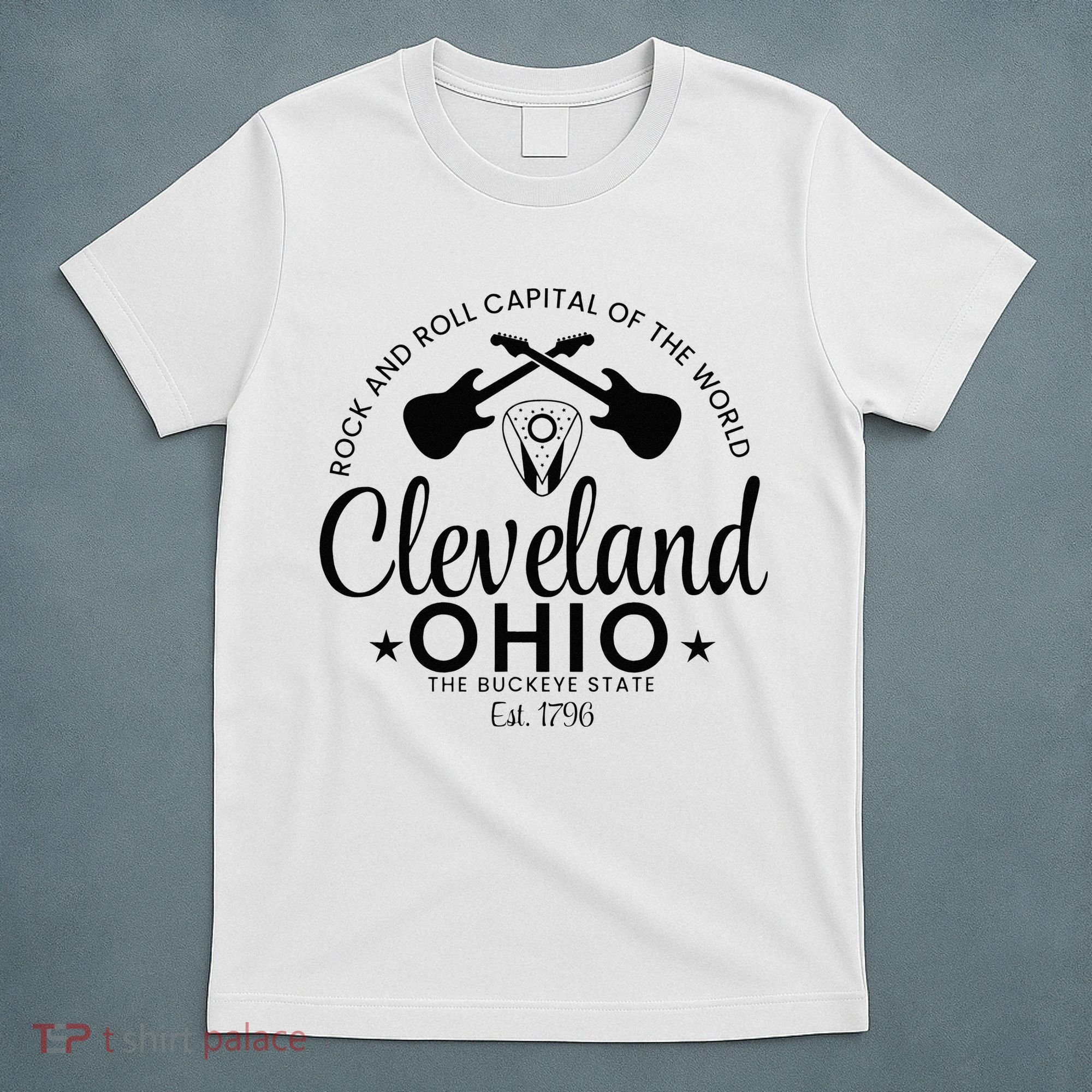 Cleveland Ohio Rock And Roll Capital Est 1796 Souvenir T-Shirt