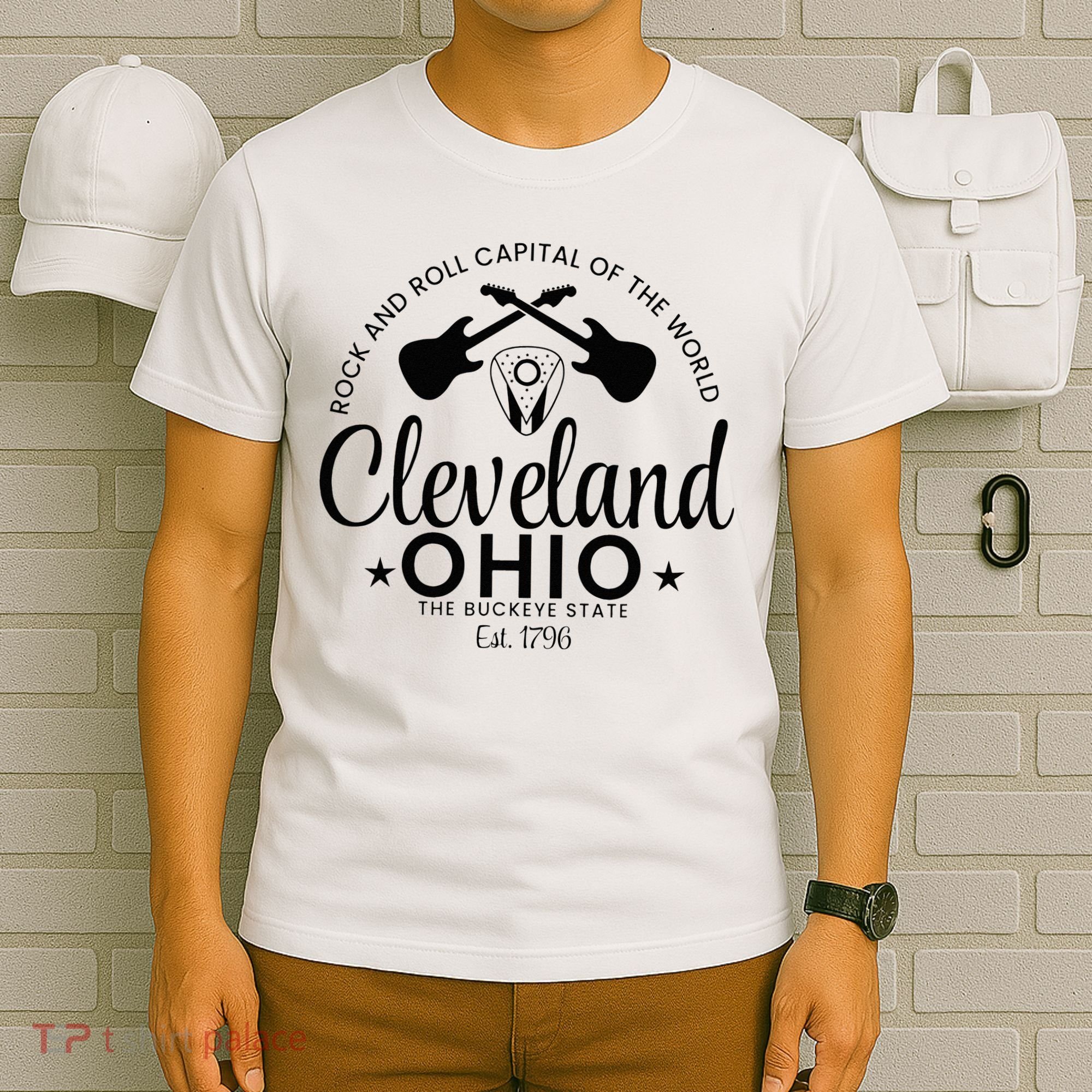 Cleveland Ohio Rock And Roll Capital Est 1796 Souvenir T-Shirt