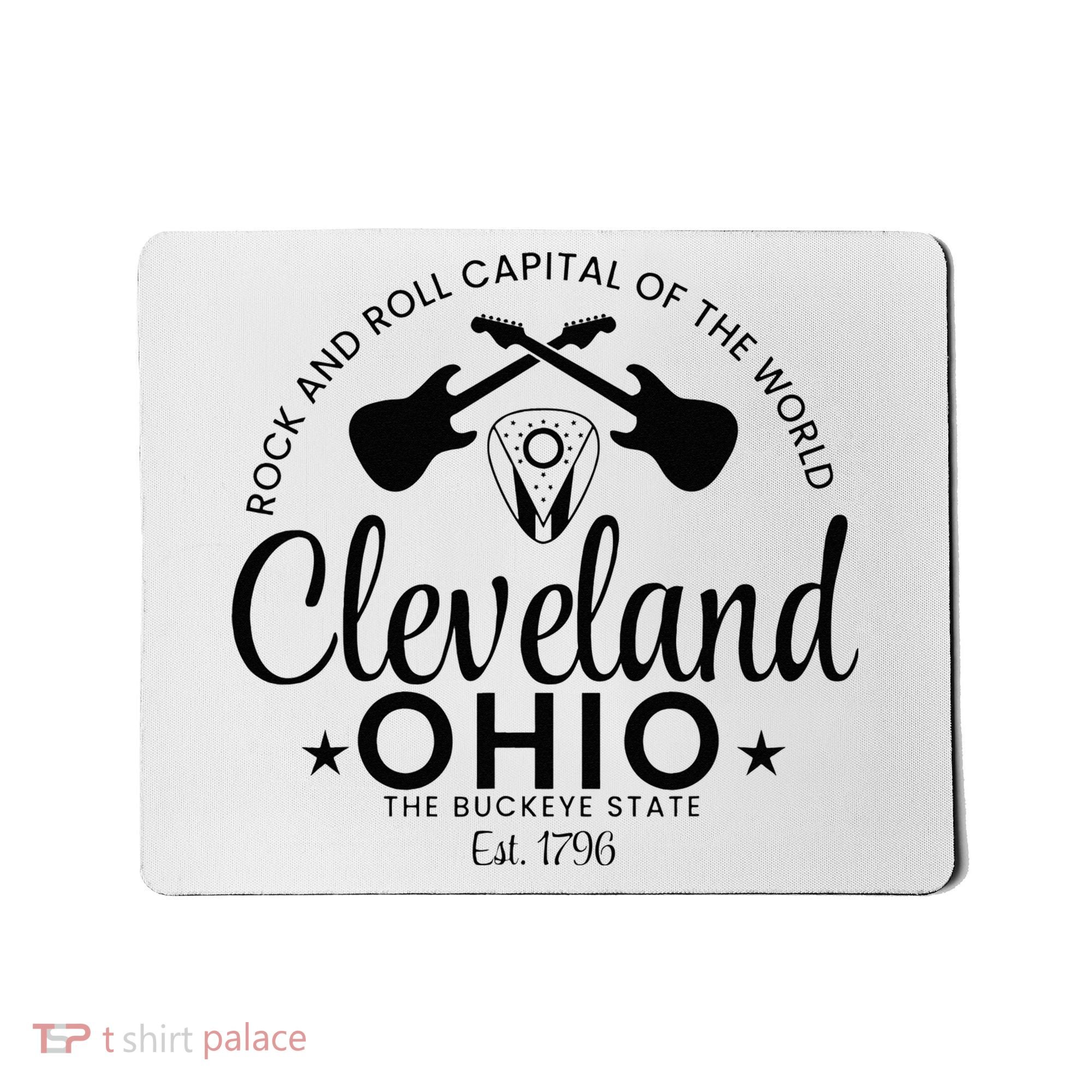 Cleveland Ohio Rock And Roll Capital Est 1796 Souvenir Mousepad
