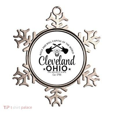 Cleveland Ohio Rock And Roll Capital Est 1796 Souvenir Ornament