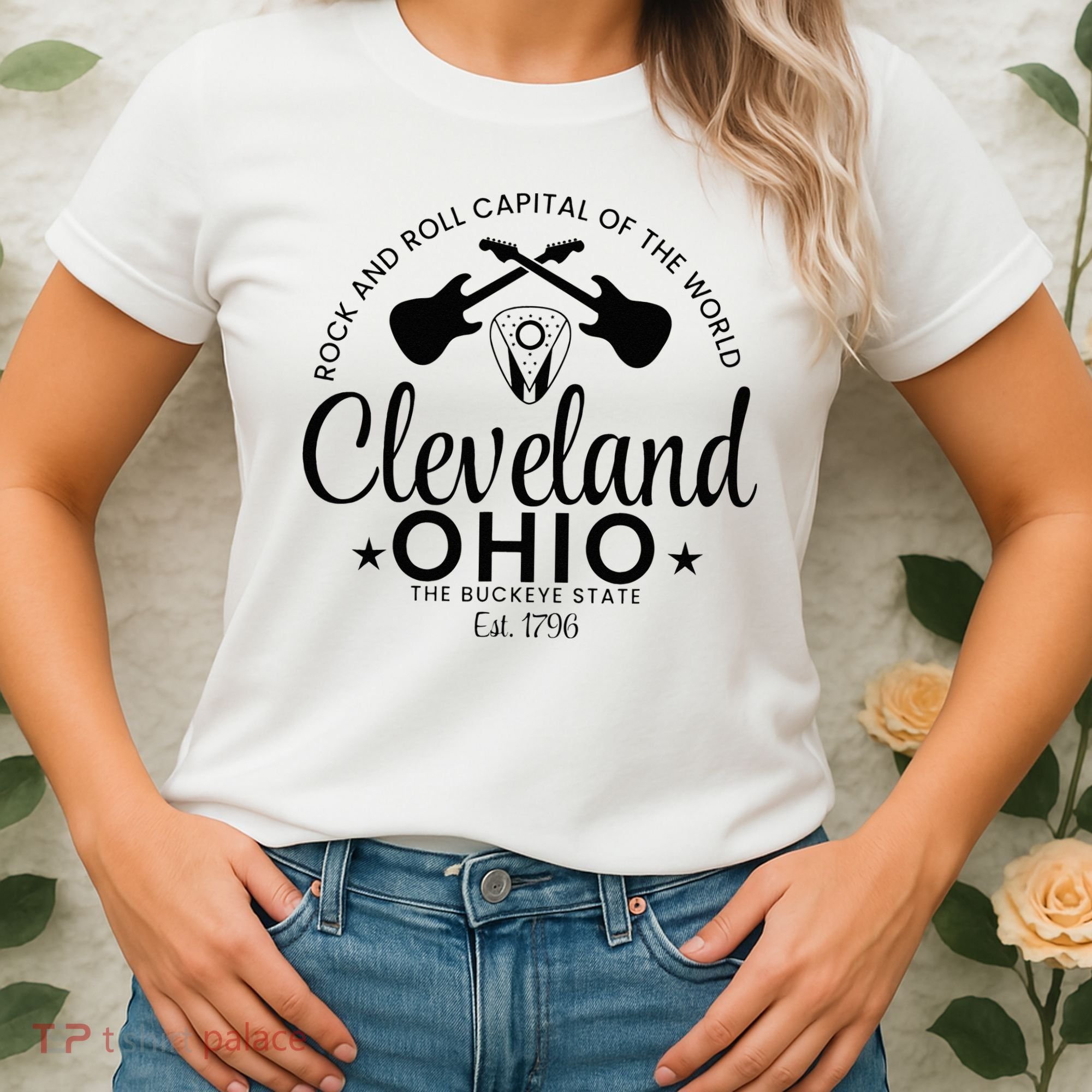 Cleveland Ohio Rock And Roll Capital Est 1796 Souvenir Women's T-Shirt