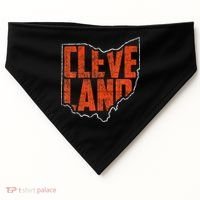 Cleveland Ohio Retro Souvenir USA-Made Doggie Bandana thumb 0