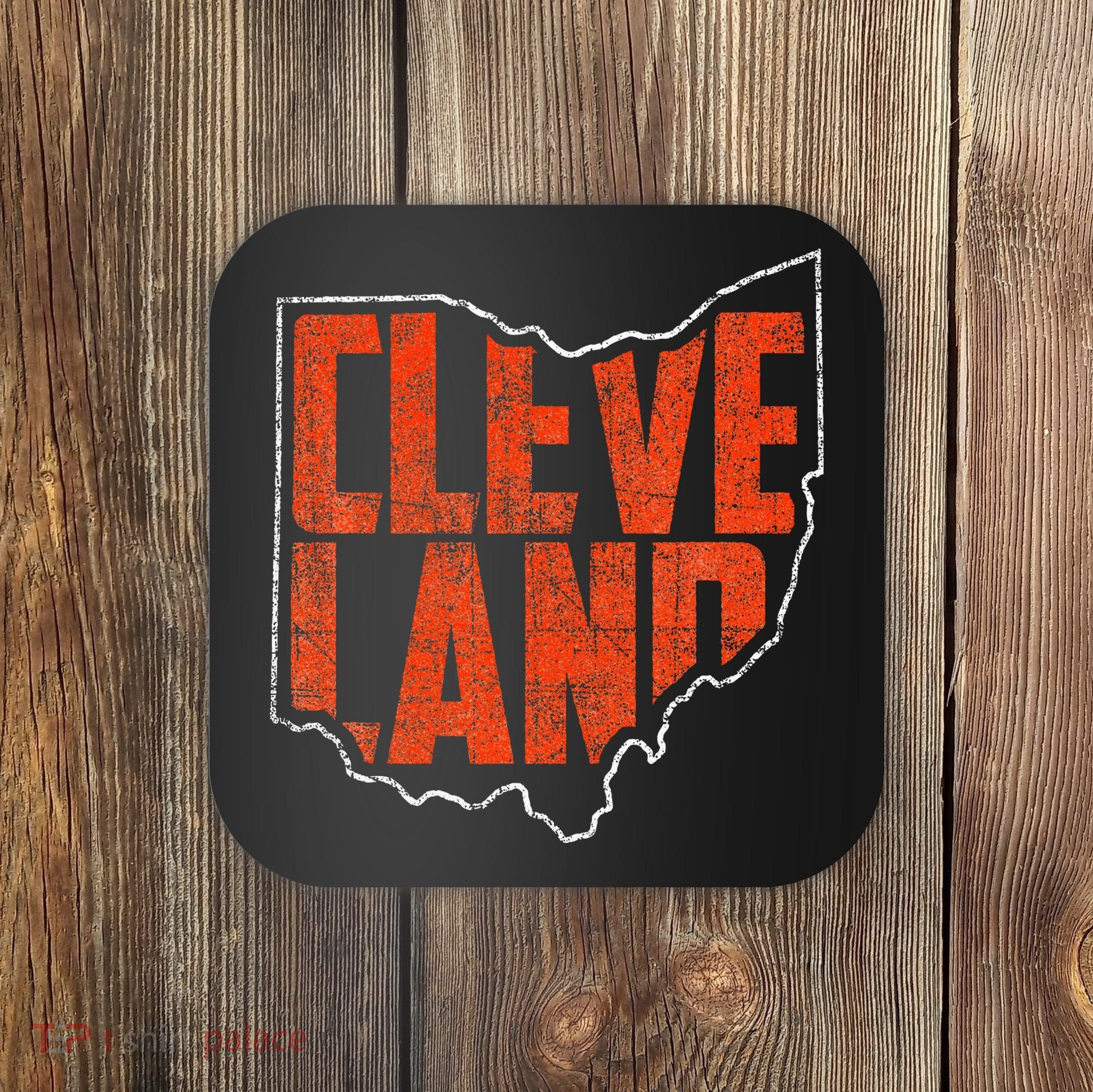 Cleveland Ohio Retro Souvenir Coaster