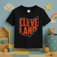 Cleveland Ohio Retro Souvenir Toddler T-Shirt thumb 3