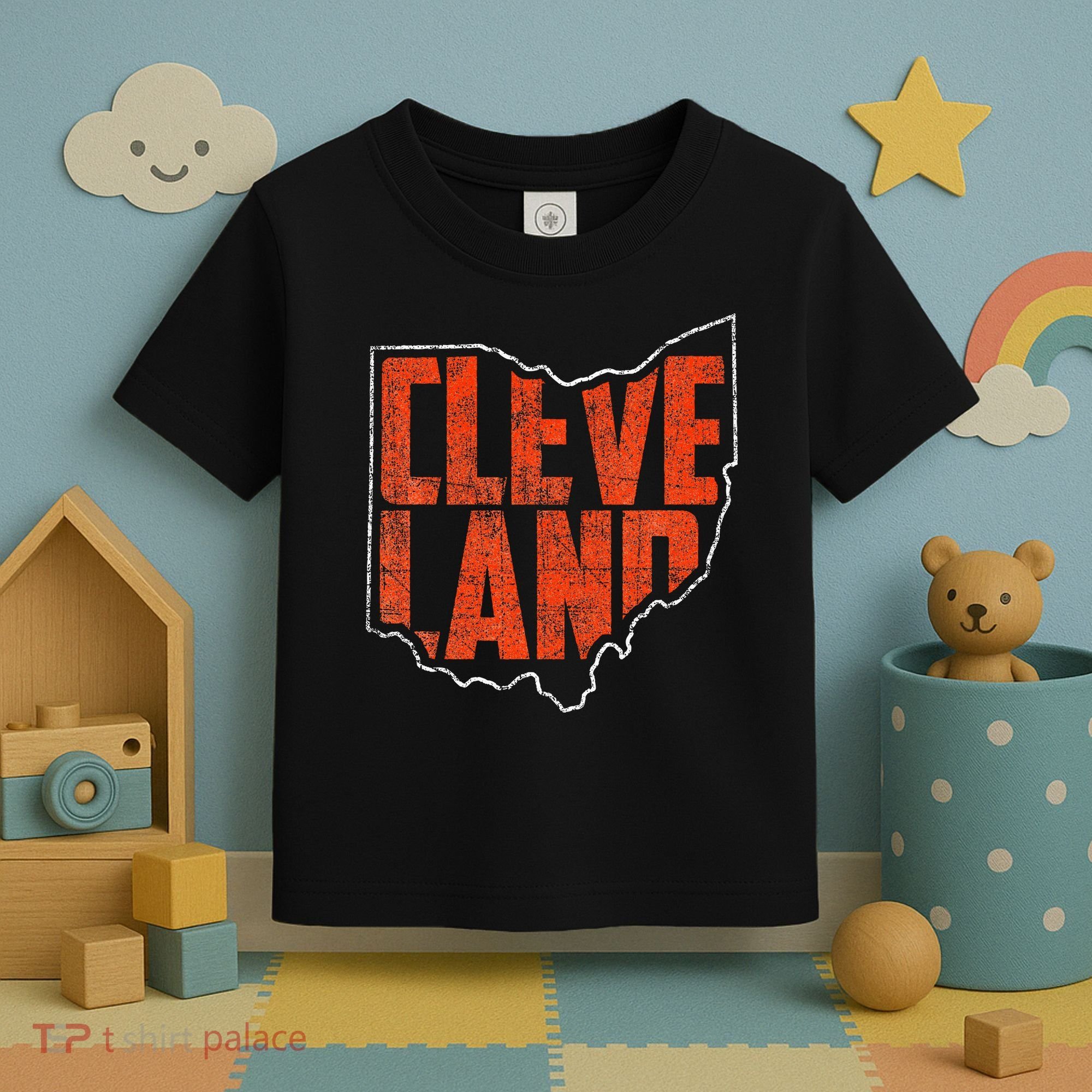 Cleveland Ohio Retro Souvenir Toddler T-Shirt