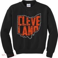 Cleveland Ohio Retro Souvenir Kids Sweatshirt thumb 0