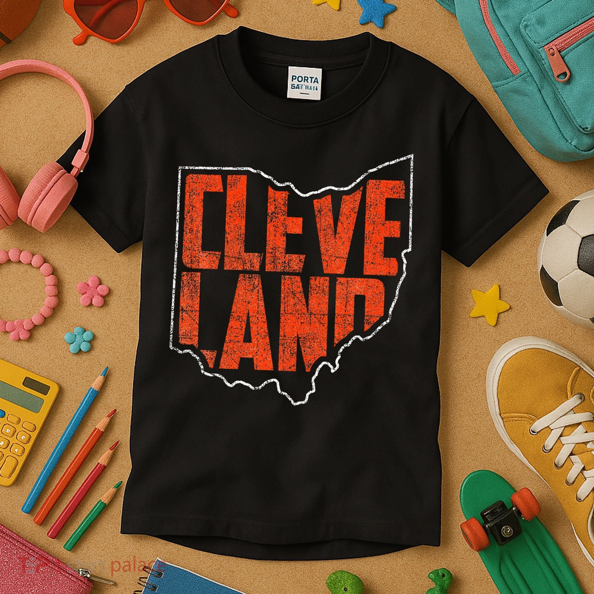 Cleveland Ohio Retro Souvenir Kids T-Shirt