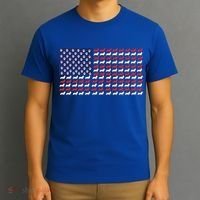 Corgi American Dog Flag T-Shirt thumb 3