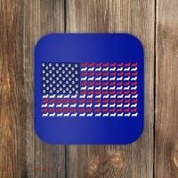 Corgi American Dog Flag Coaster thumb 0