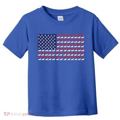 Corgi American Dog Flag Toddler T-Shirt