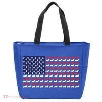 Corgi American Dog Flag Tote Bag thumb 0