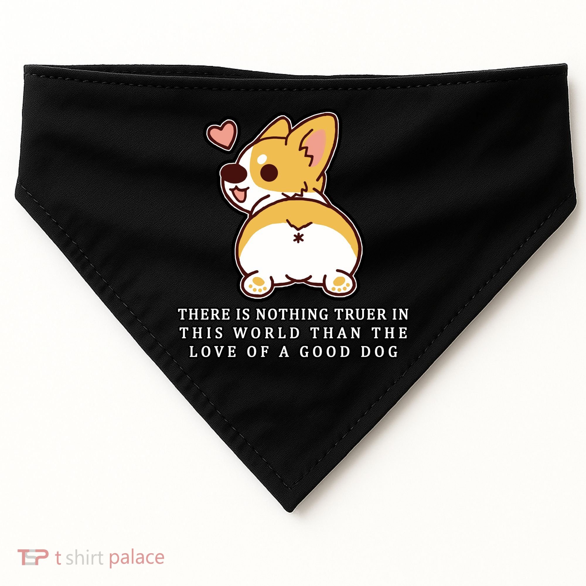 Corgi Butt Love A Dog USA-Made Doggie Bandana