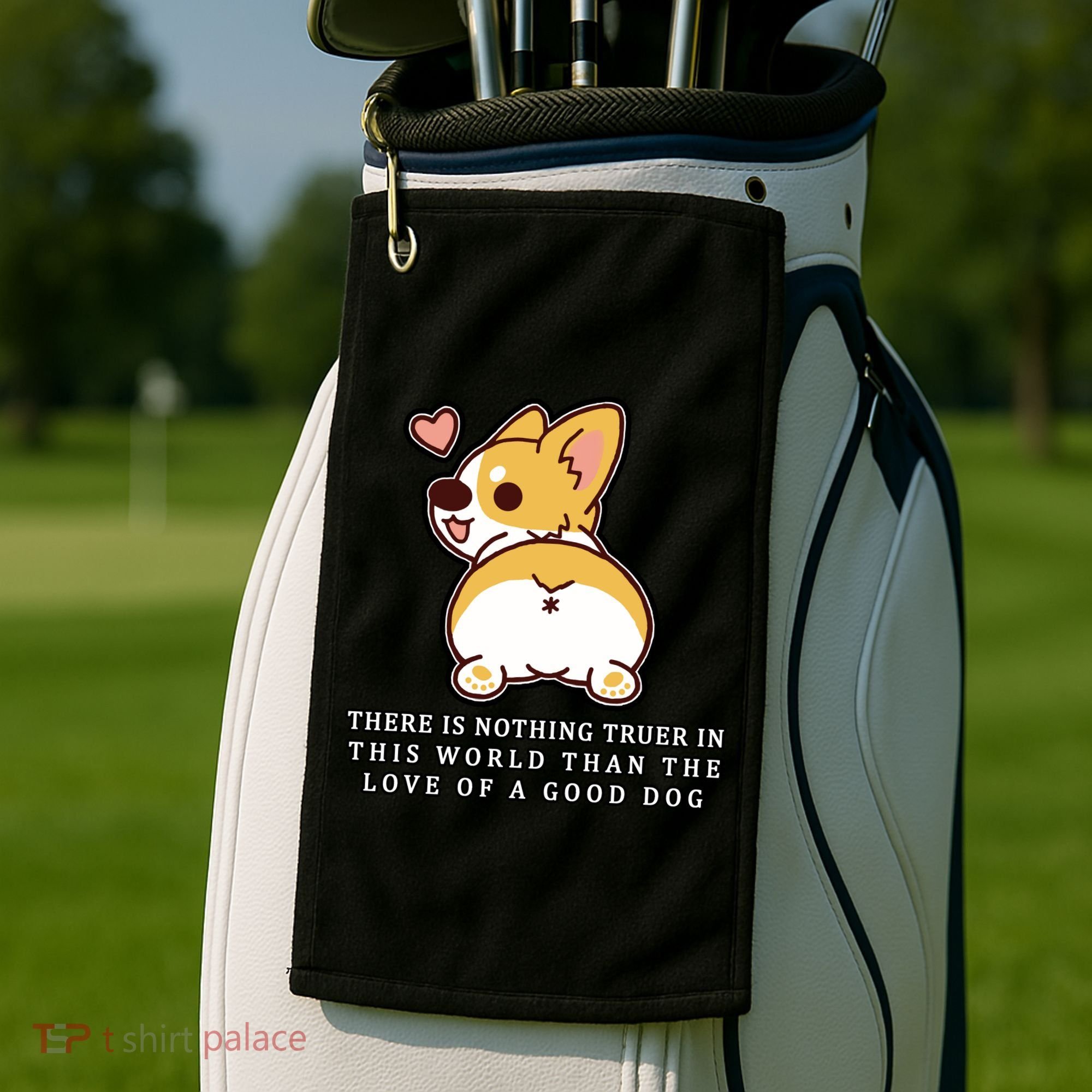 Corgi Butt Love A Dog Golf Towel