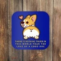 Corgi Butt Love A Dog Coaster thumb 0
