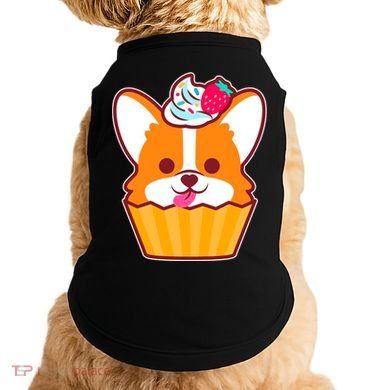 Corgi Cupcake Kawii Doggie Tank