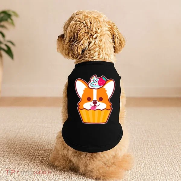 Corgi Cupcake Kawii Doggie Tank