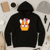 Corgi Cupcake Kawii Hoodie thumb 3