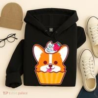 Corgi Cupcake Kawii Hoodie thumb 4