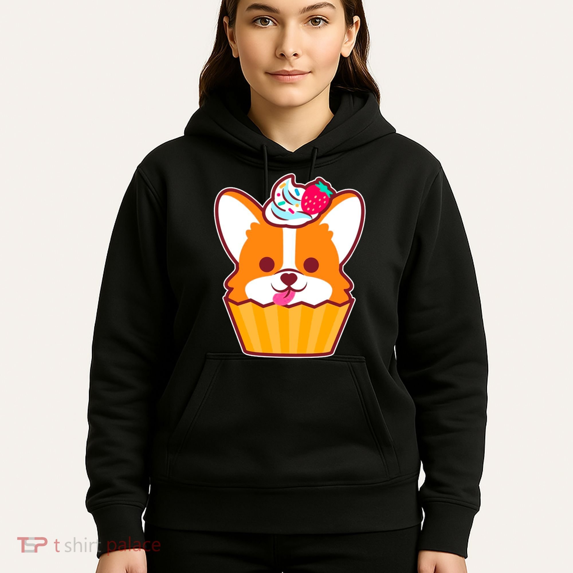Corgi Cupcake Kawii Hoodie