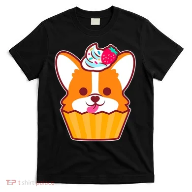 Corgi Cupcake Kawii T-Shirt