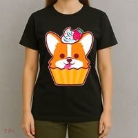 Corgi Cupcake Kawii T-Shirt thumb 4