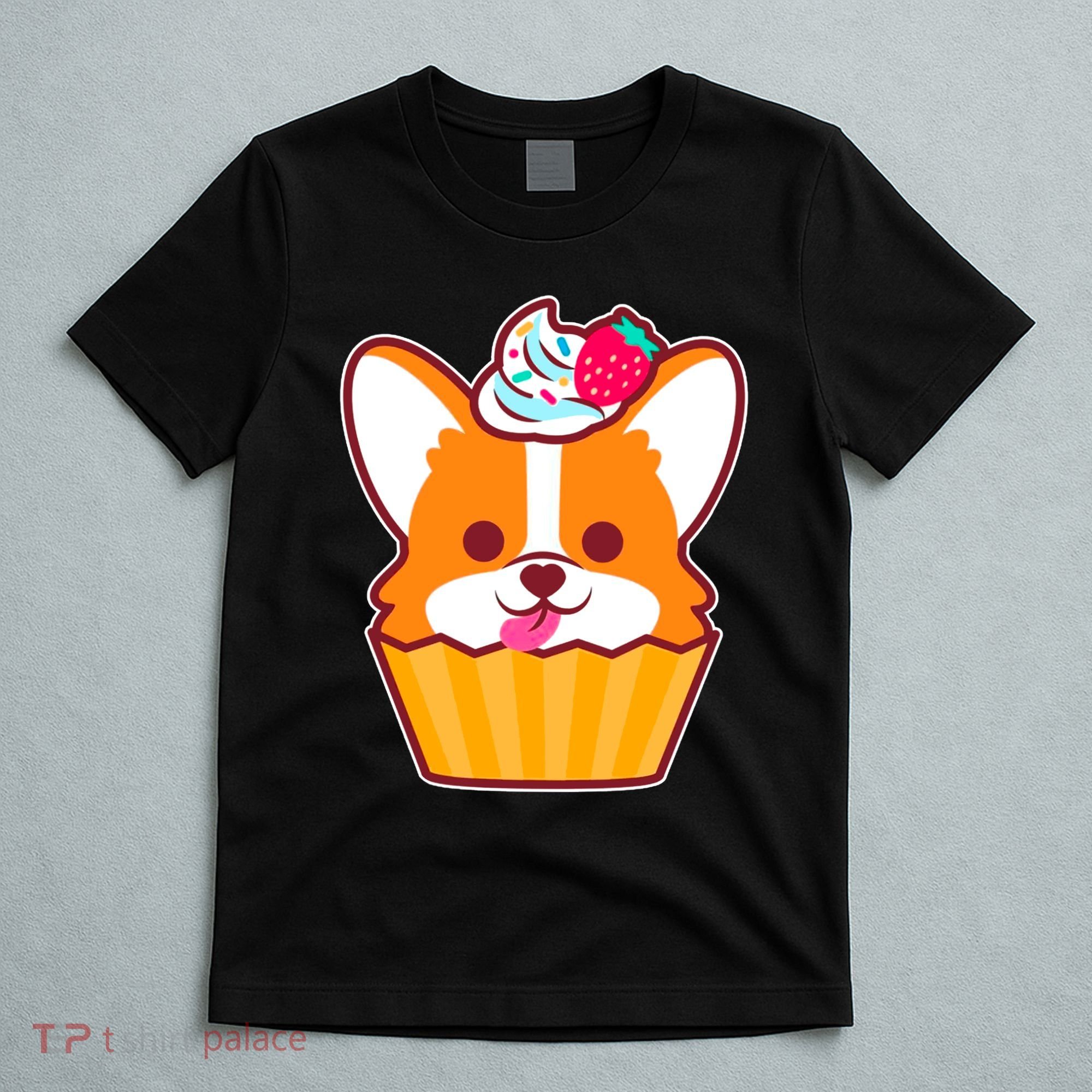 Corgi Cupcake Kawii T-Shirt