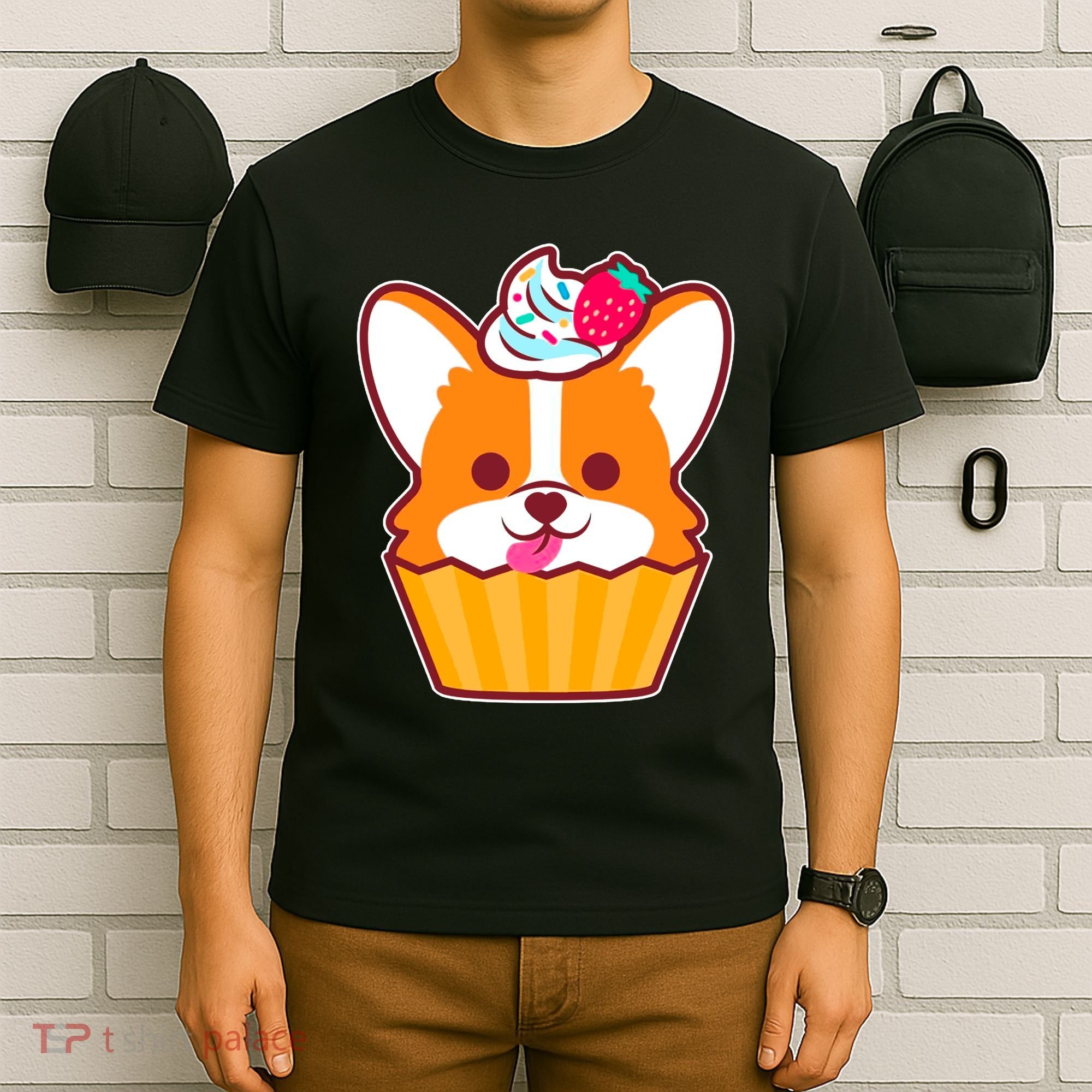 Corgi Cupcake Kawii T-Shirt