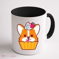 Corgi Cupcake Kawii Coffee Mug thumb 1