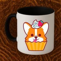 Corgi Cupcake Kawii Coffee Mug thumb 2