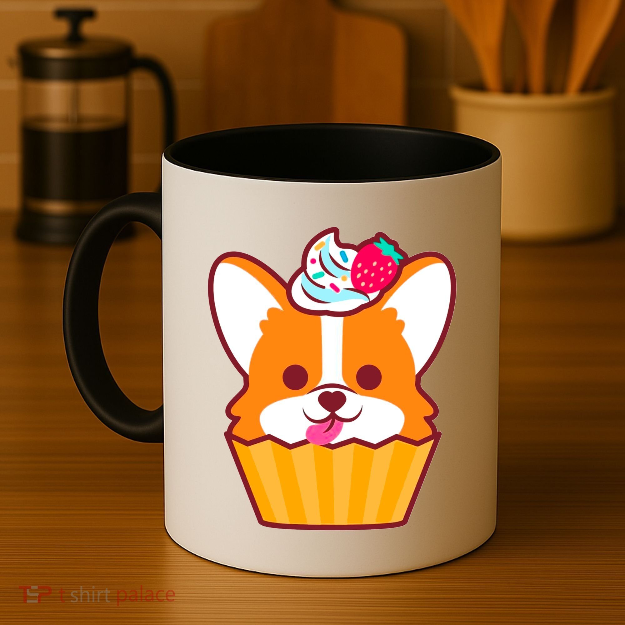 Corgi Cupcake Kawii Coffee Mug