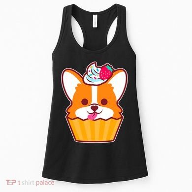 Corgi Cupcake Kawii Women's Tank Top