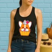 Corgi Cupcake Kawii Women's Tank Top thumb 2