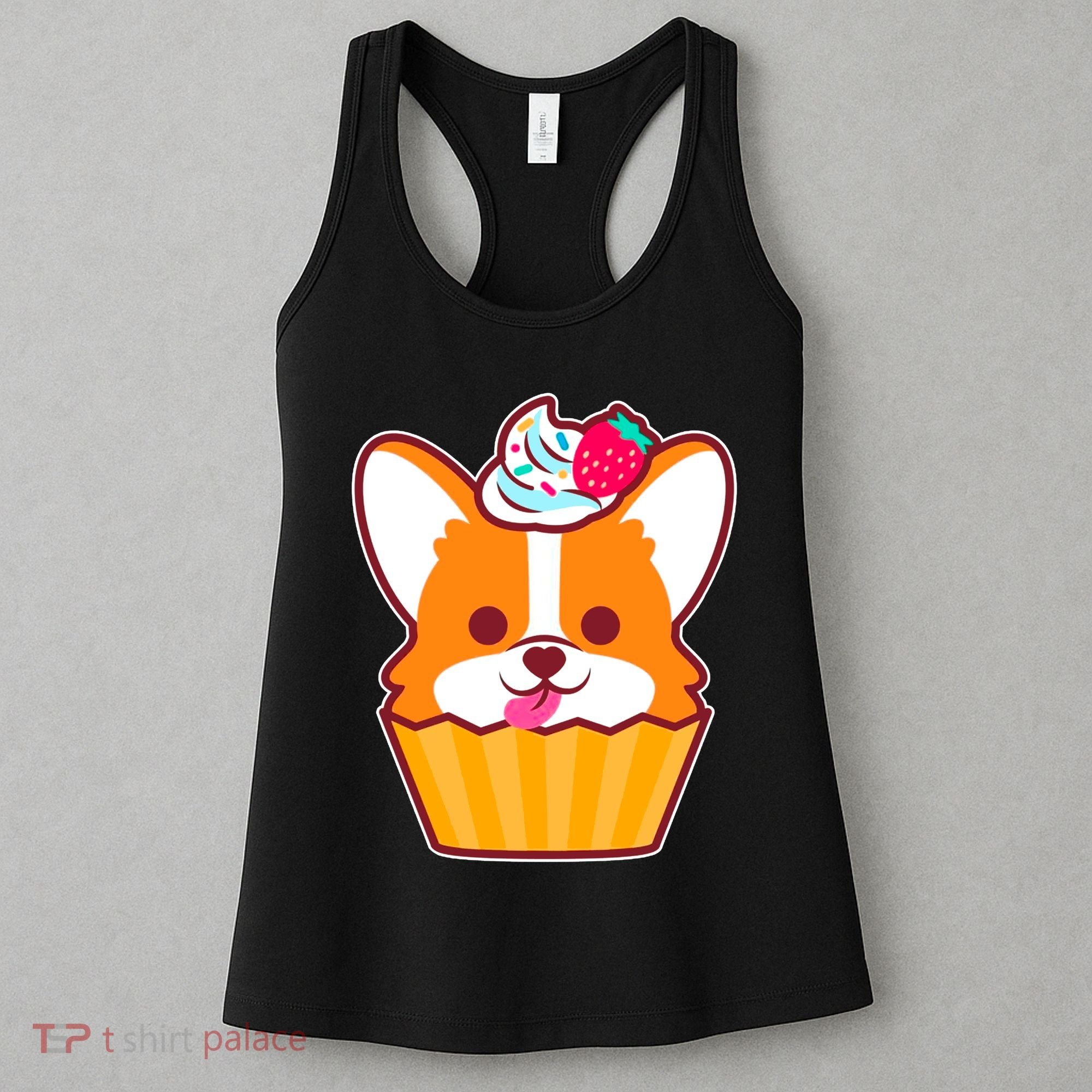 Corgi Cupcake Kawii Women's Tank Top