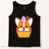 Corgi Cupcake Kawii Tank Top thumb 2