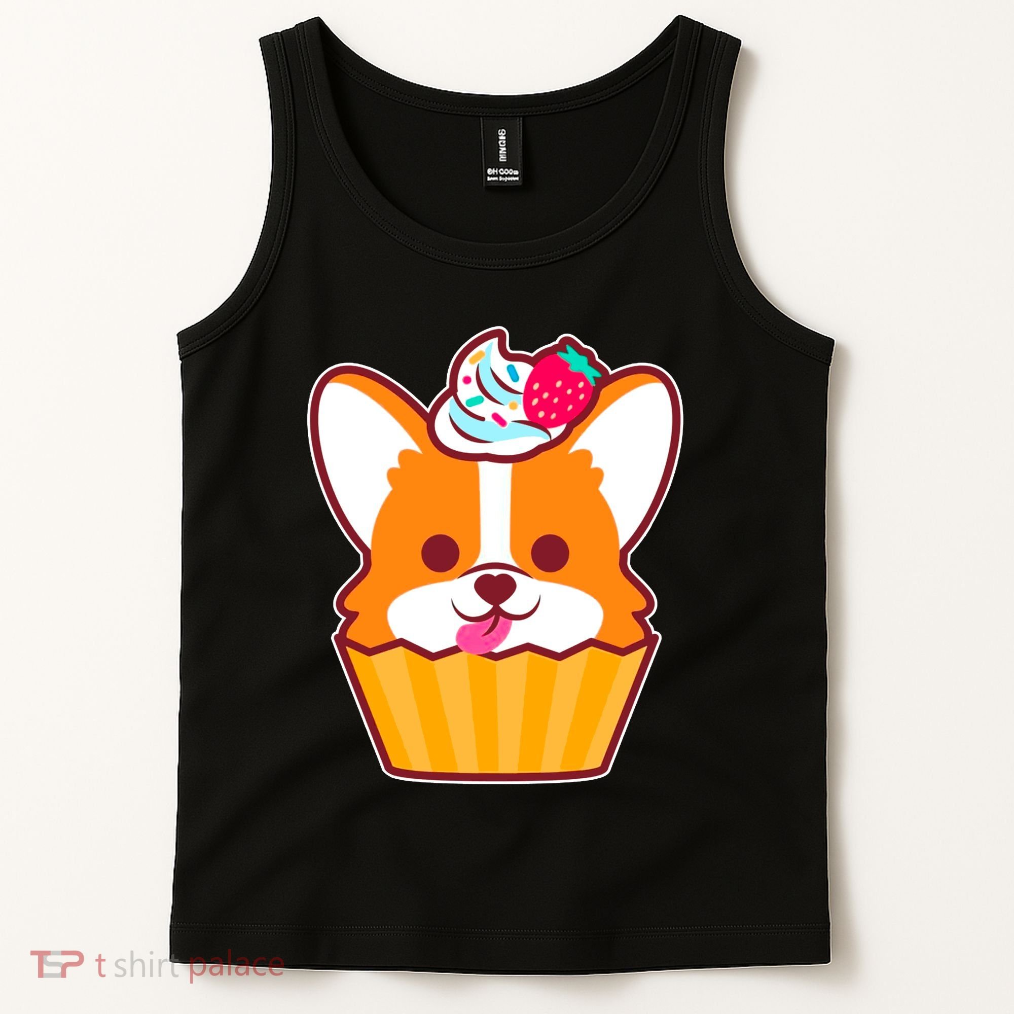 Corgi Cupcake Kawii Tank Top