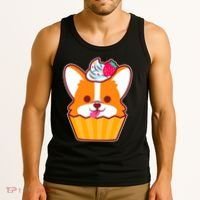 Corgi Cupcake Kawii Tank Top thumb 3