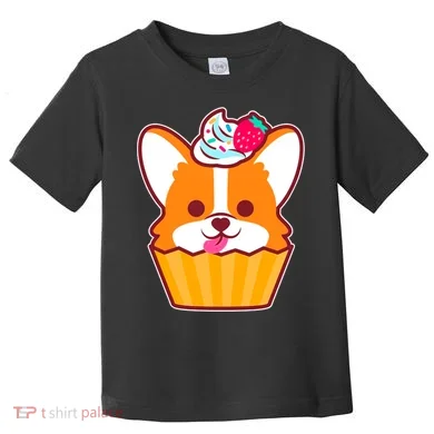 Corgi Cupcake Kawii Toddler T-Shirt