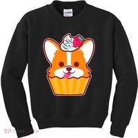 Corgi Cupcake Kawii Kids Sweatshirt thumb 0