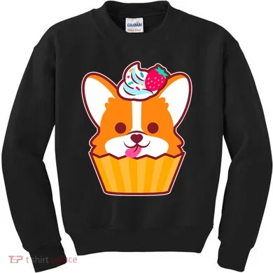 Corgi Cupcake Kawii Kids Sweatshirt