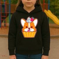 Corgi Cupcake Kawii Kids Hoodie thumb 3