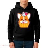 Corgi Cupcake Kawii Kids Hoodie thumb 4