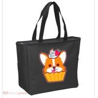 Corgi Cupcake Kawii Tote Bag thumb 2