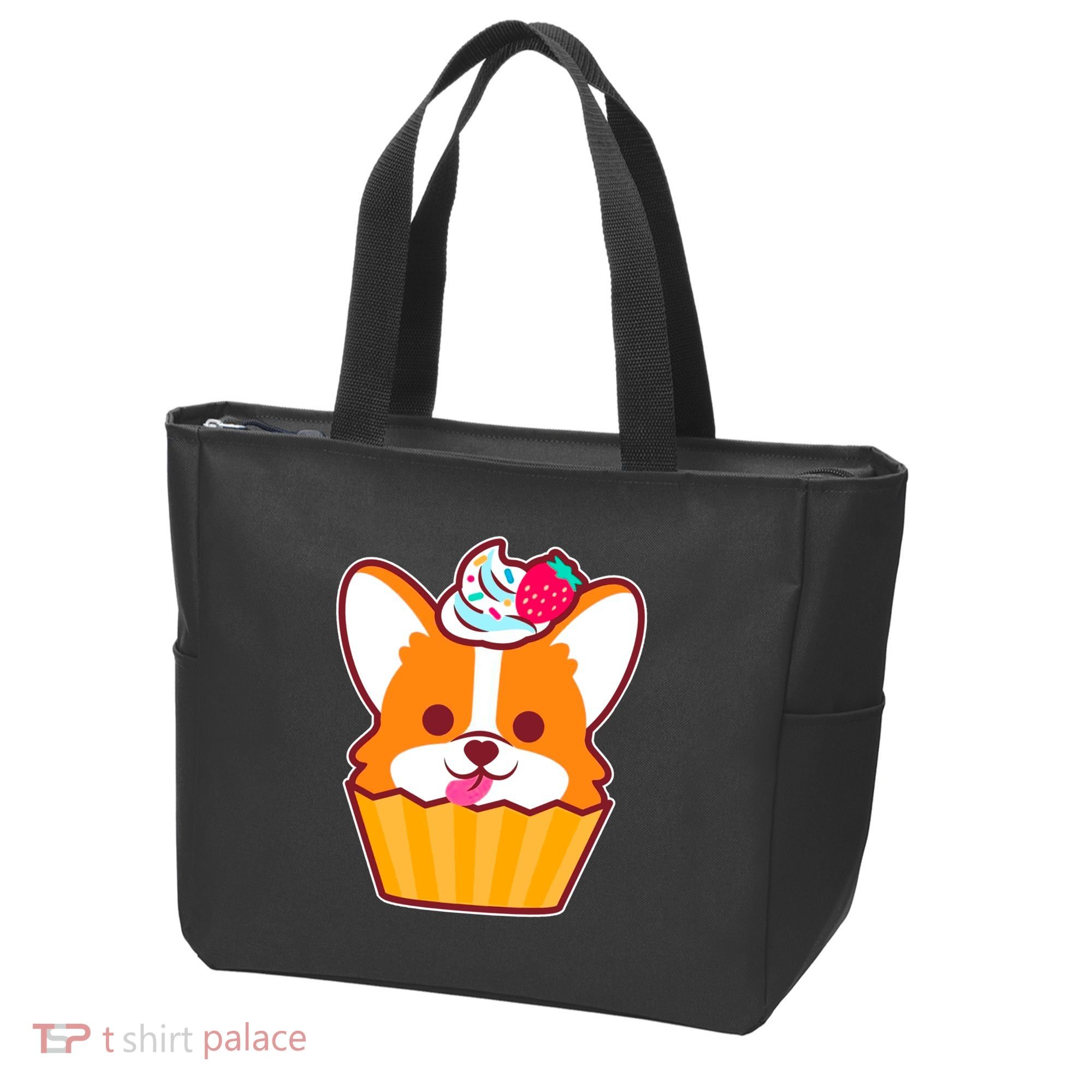 Corgi Cupcake Kawii Tote Bag