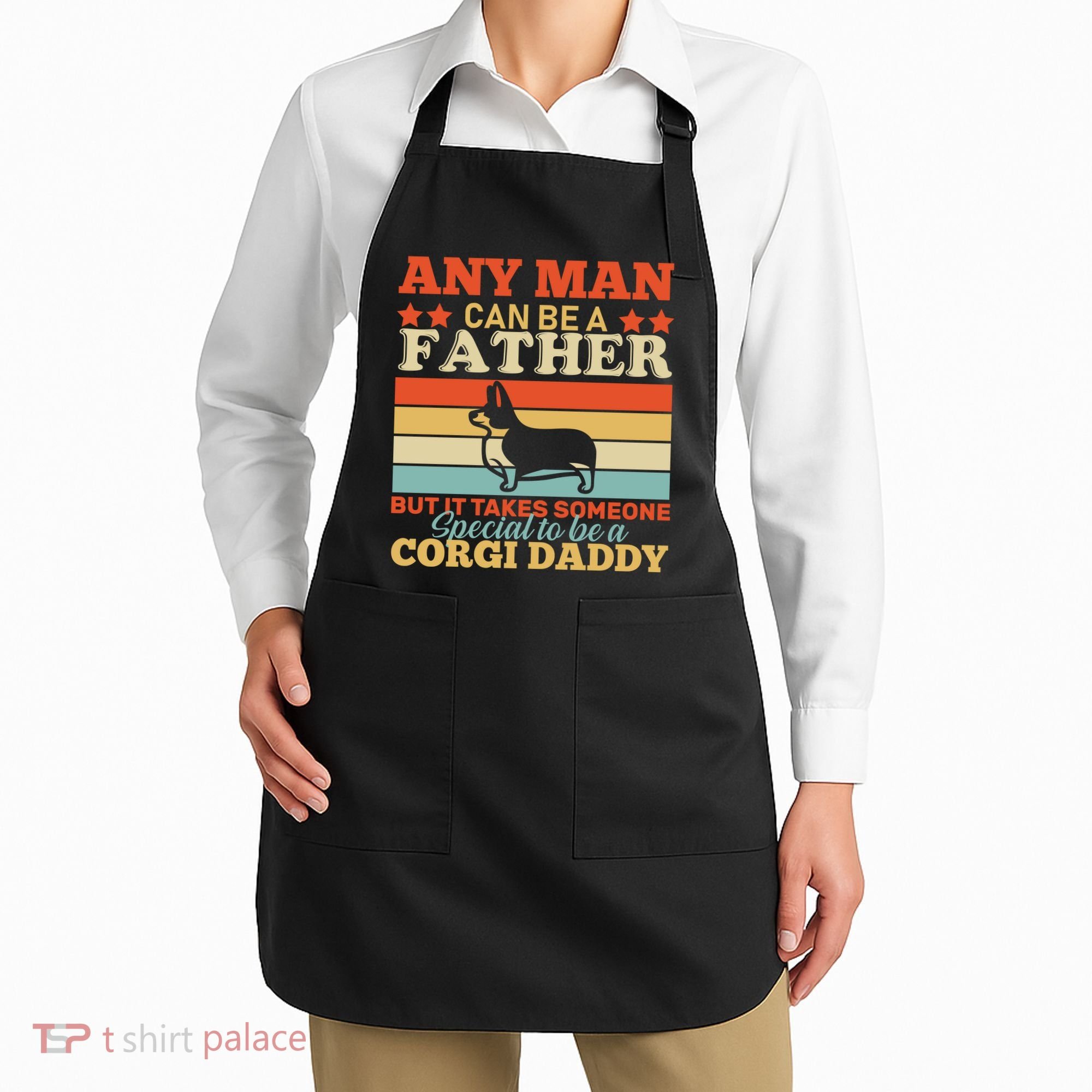 Corgi Father Apron