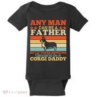 Corgi Father Baby Bodysuit thumb 0